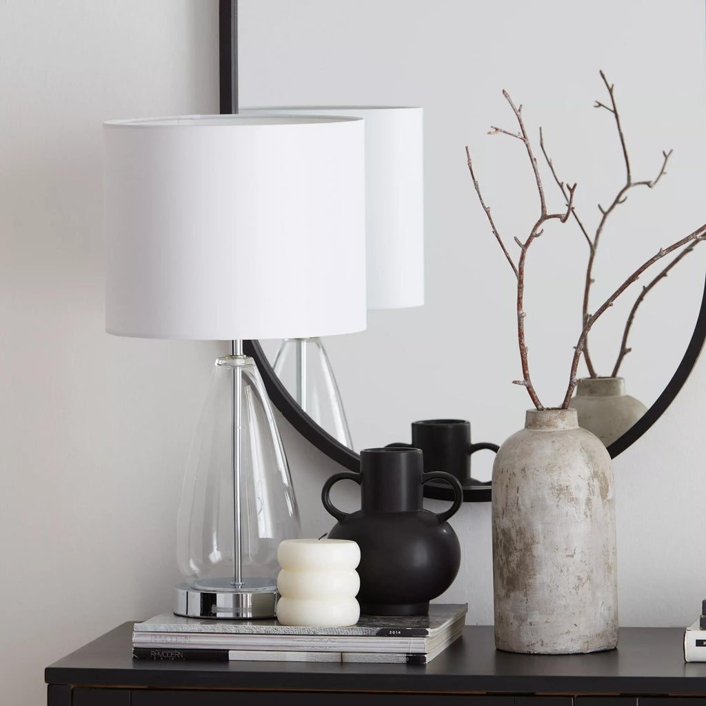 Cement Bottle Table Vase