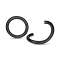 Black Set of 2 Magnetic Metal Holdbacks