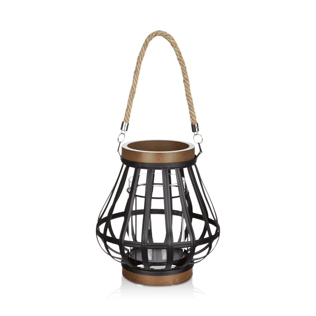 Wood-Like & Metal Lantern