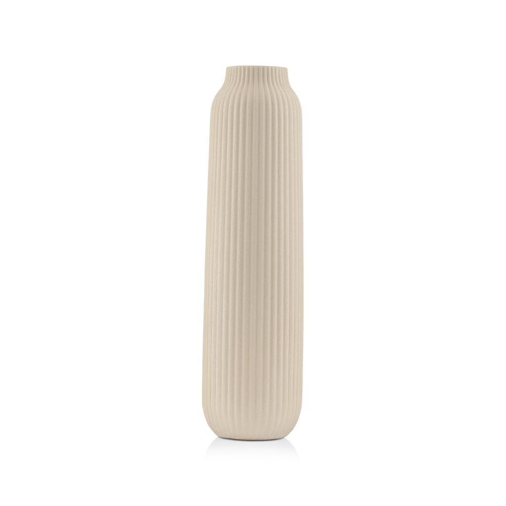 Ceramic Engraved Floor Vase
