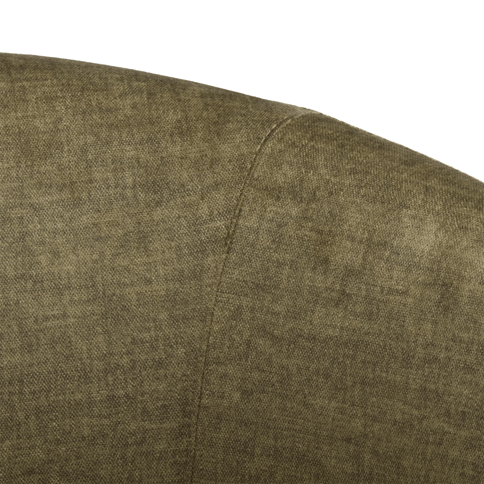 Fabric and Wood Accent Chair