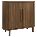 Walnut Veneer Buffet With Two Doors