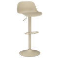 Beige Metal & Plastic Bar Stool