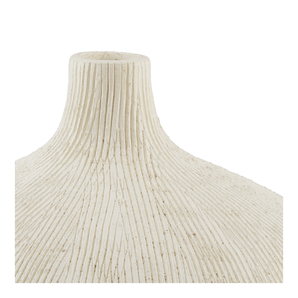 Textured Round Ceramic Vase
