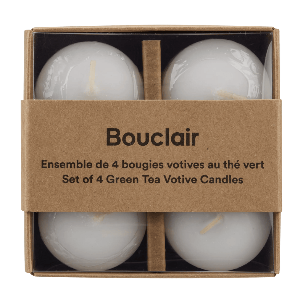 Green Tea Votive Candles Set of 4