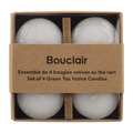Green Tea Votive Candles Set of 4
