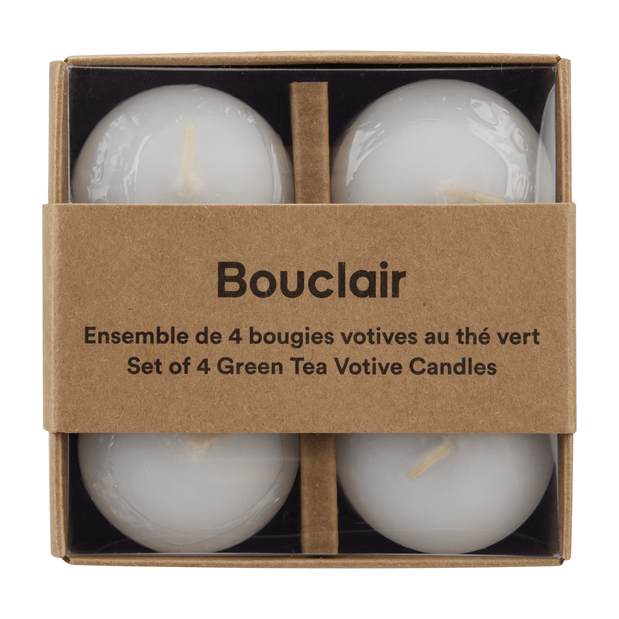 Green Tea Votive Candles Set of 4