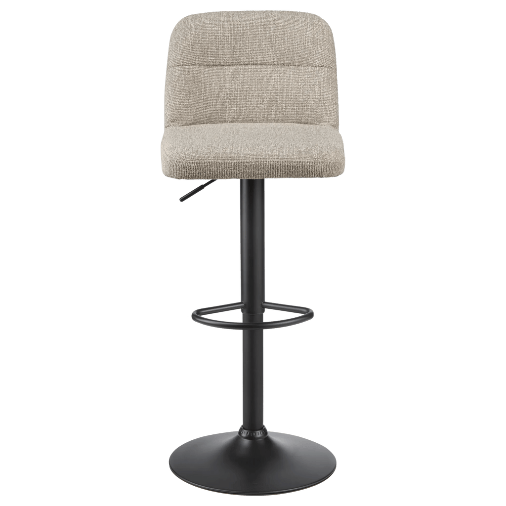 Adjustable Fabric and Metal Barstool