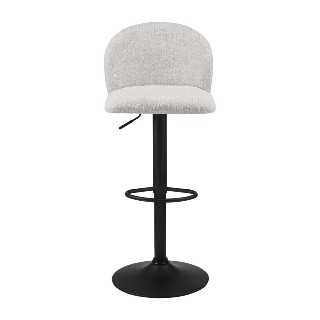 Adjustable Fabric and Metal Bar Stool