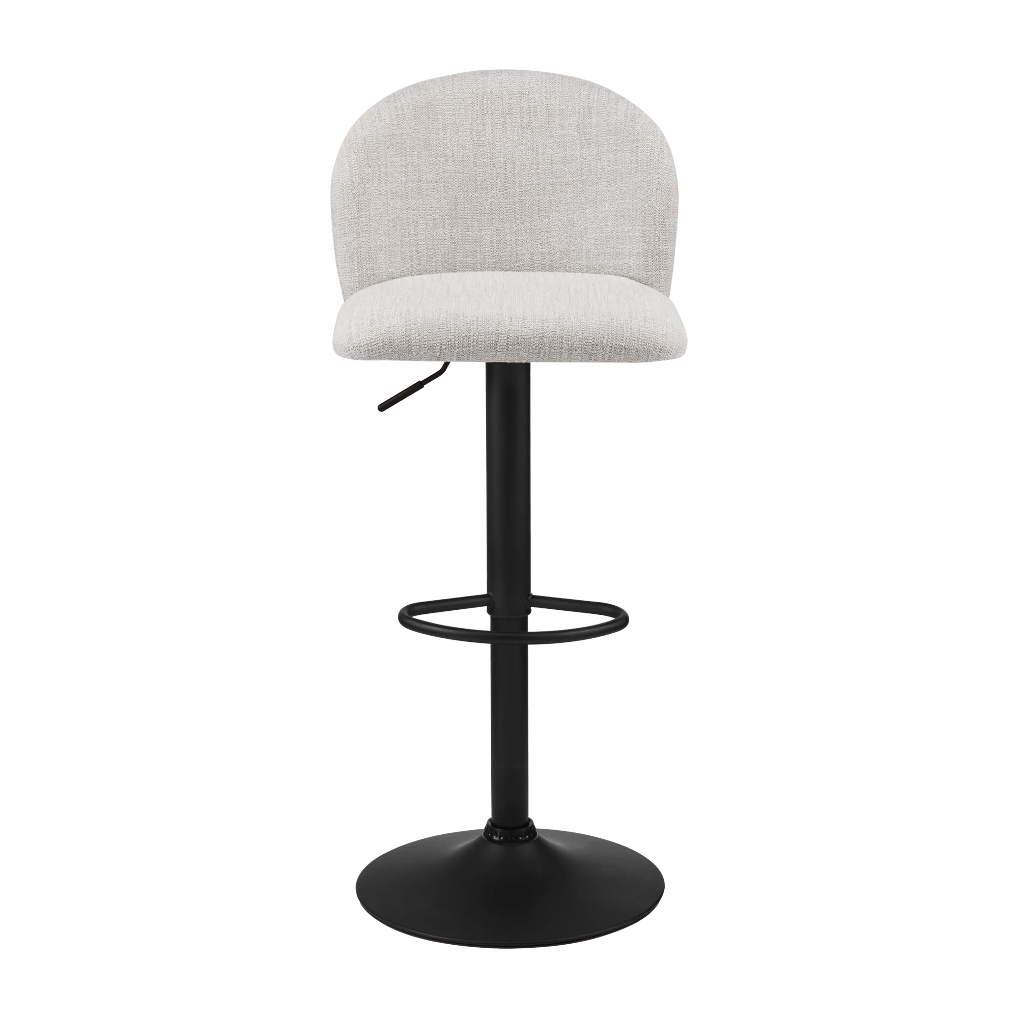 Adjustable Fabric and Metal Bar Stool