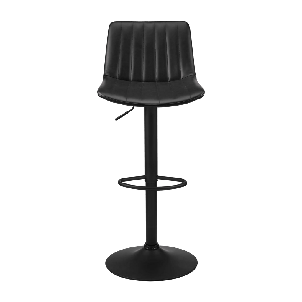 Adjustable Barstool with Stitched PU