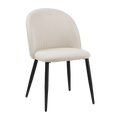 Modern Cream Chair with Black Legs