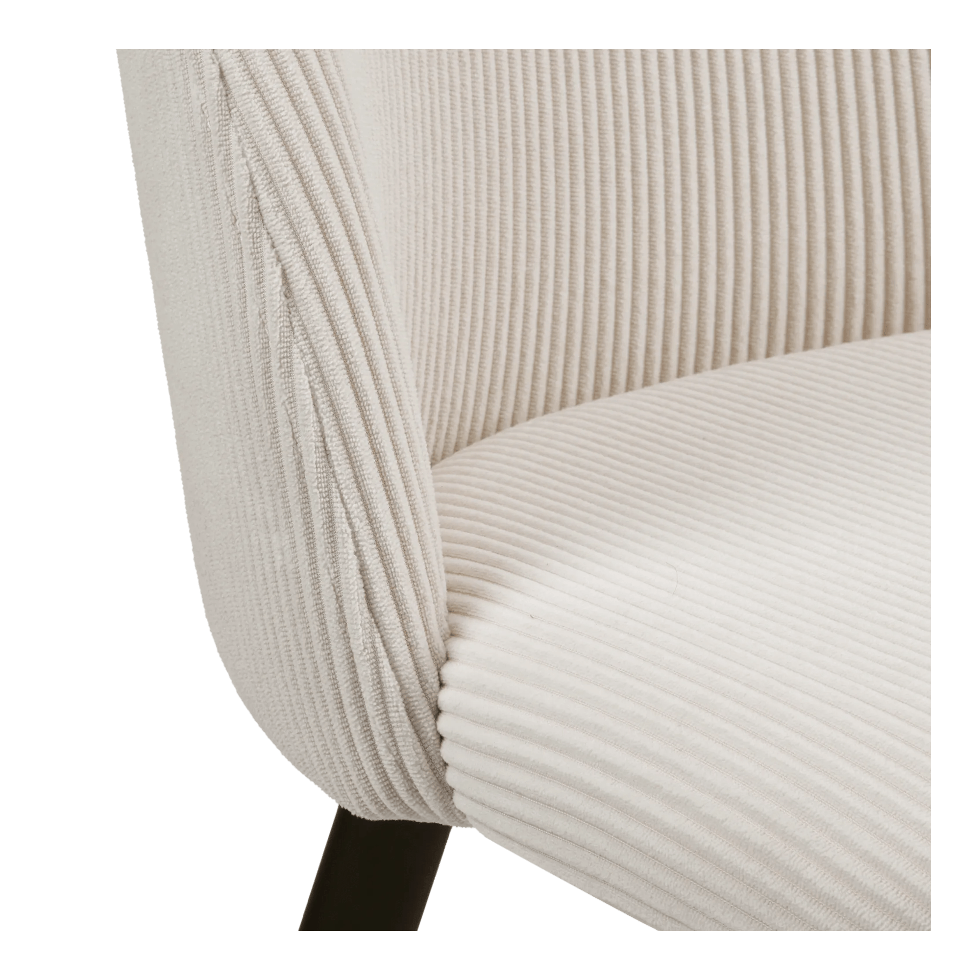 Modern Cream Chair with Black Legs