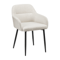 Fabric and Metal Accent Chair