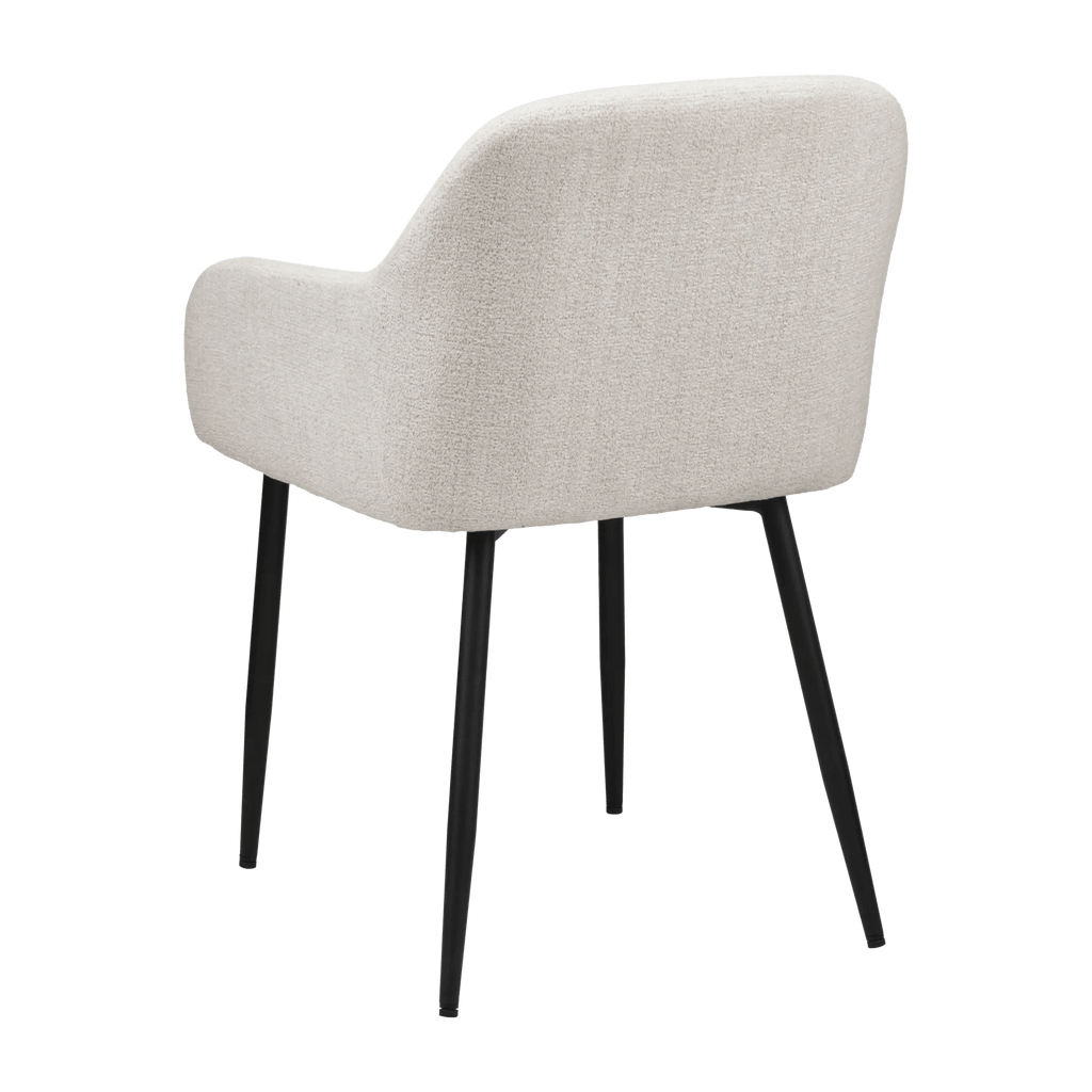 Fabric and Metal Accent Chair