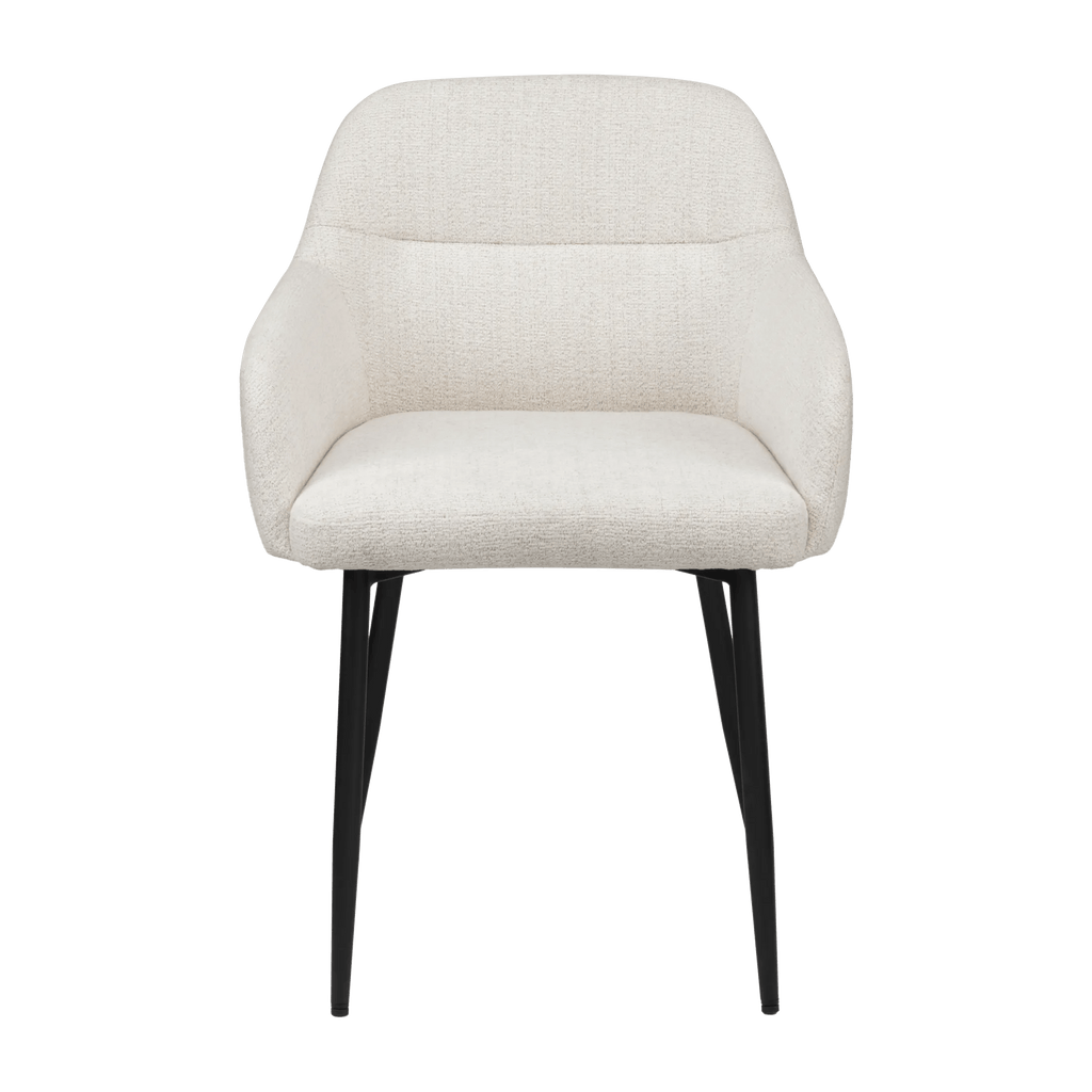 Fabric and Metal Accent Chair