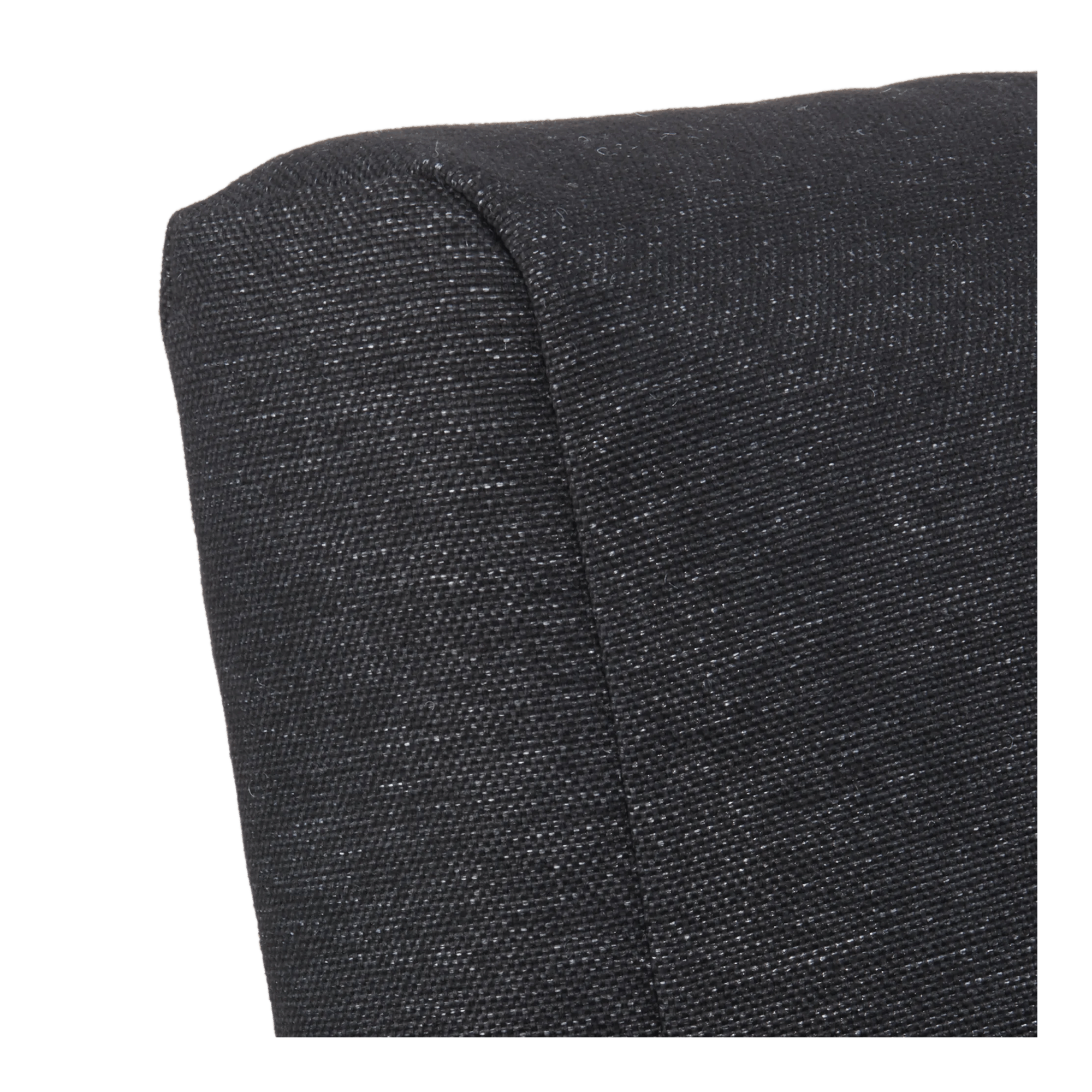 2-seat outdoor black sofa