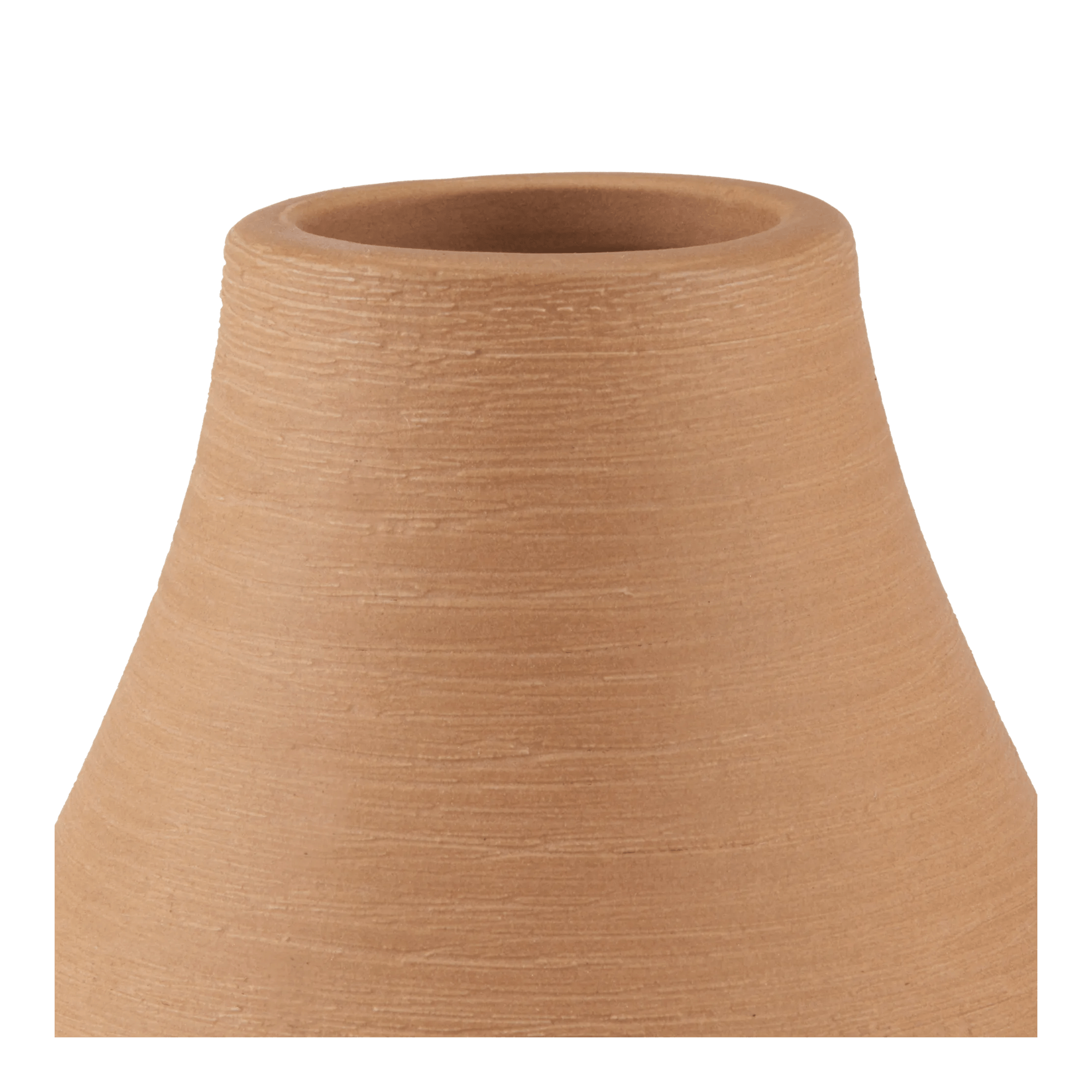Rounded Terracotta Decorative Vase