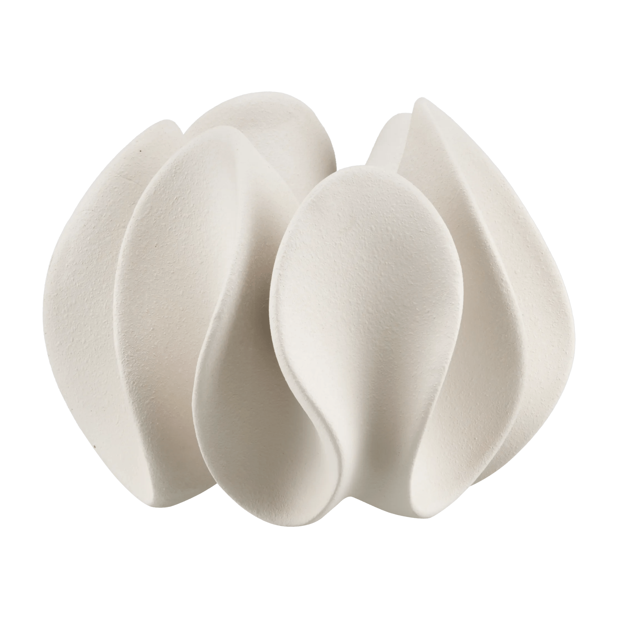 Cream Sculptural Decorative Object