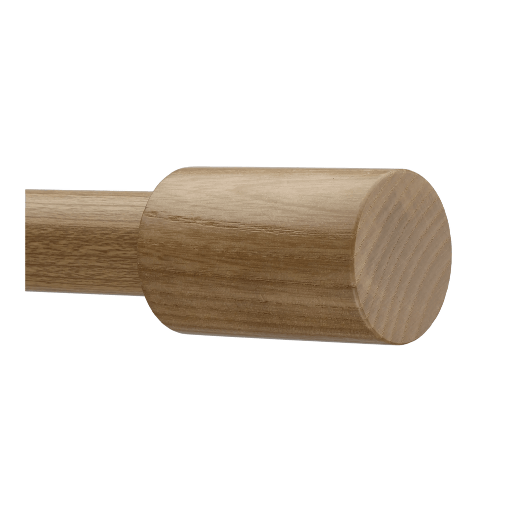 Wood-Effect Cylindrical Decorative Pole