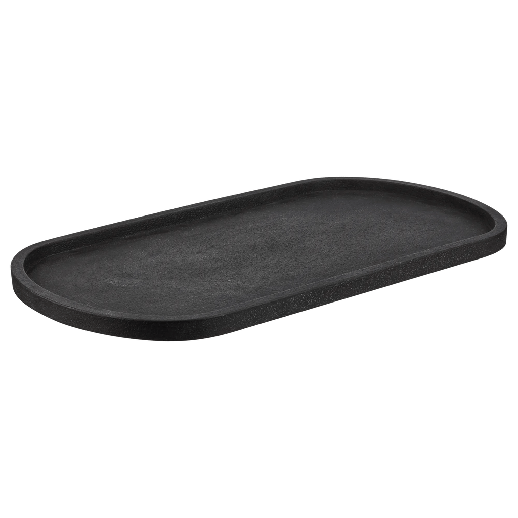 Black Oval Decorative Tray