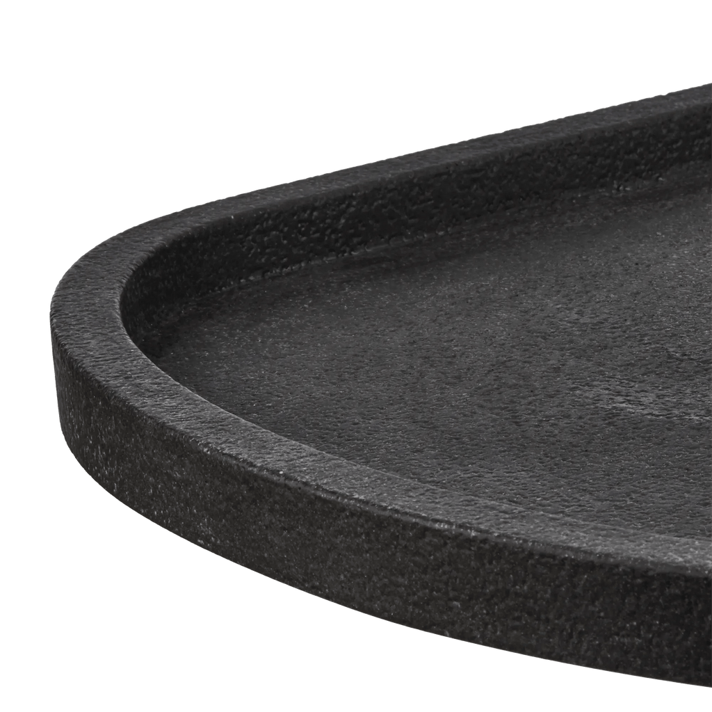 Black Oval Decorative Tray