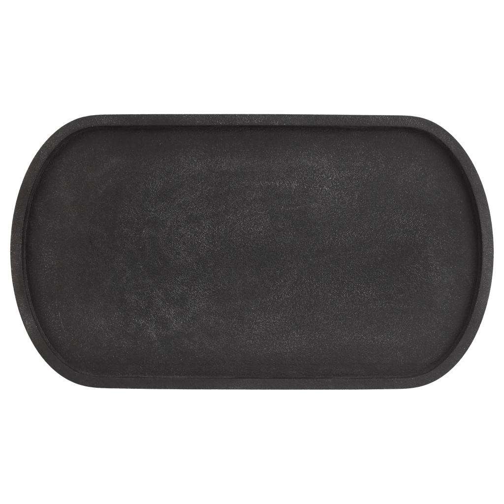Black Oval Decorative Tray