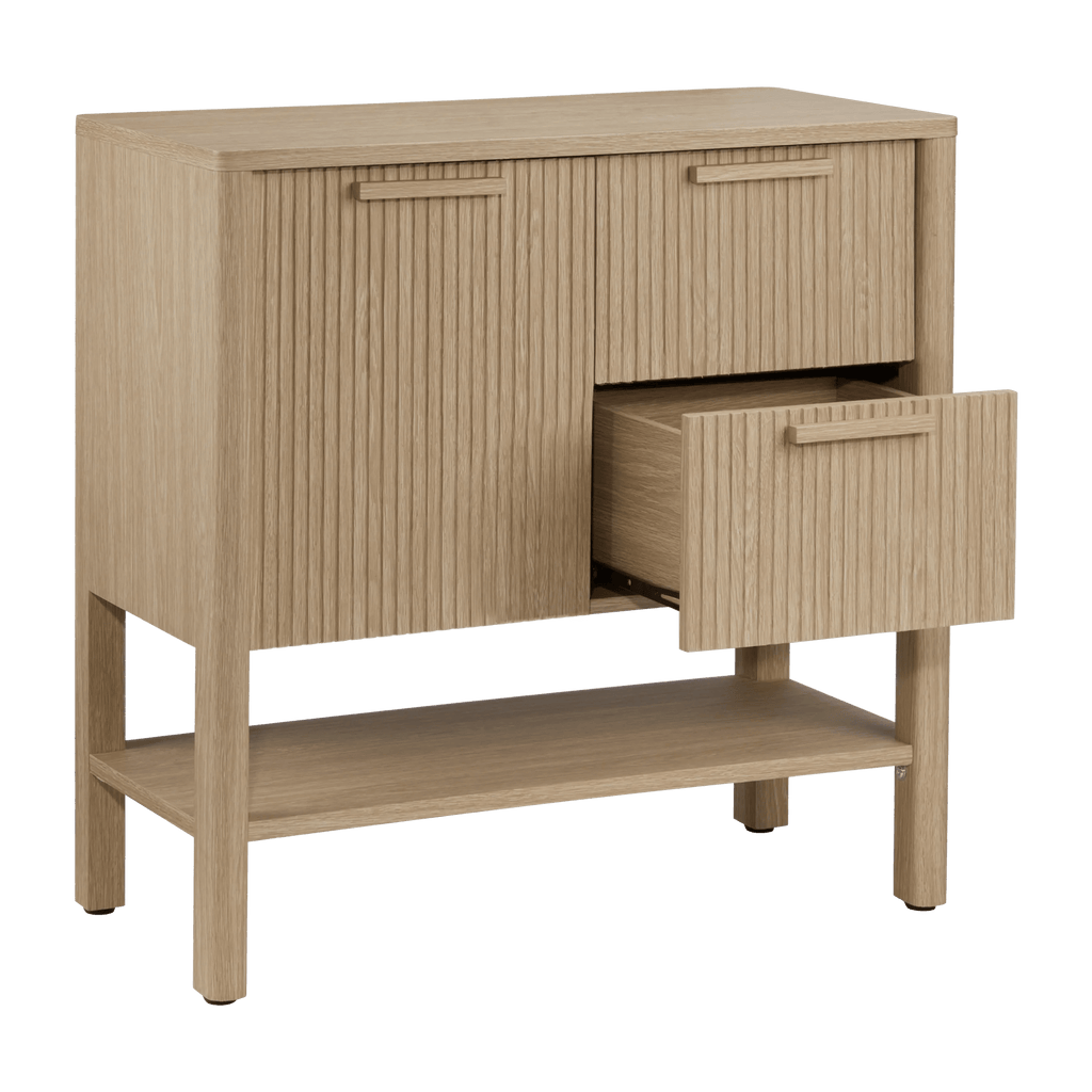 Natural Wood Buffet Cabinet
