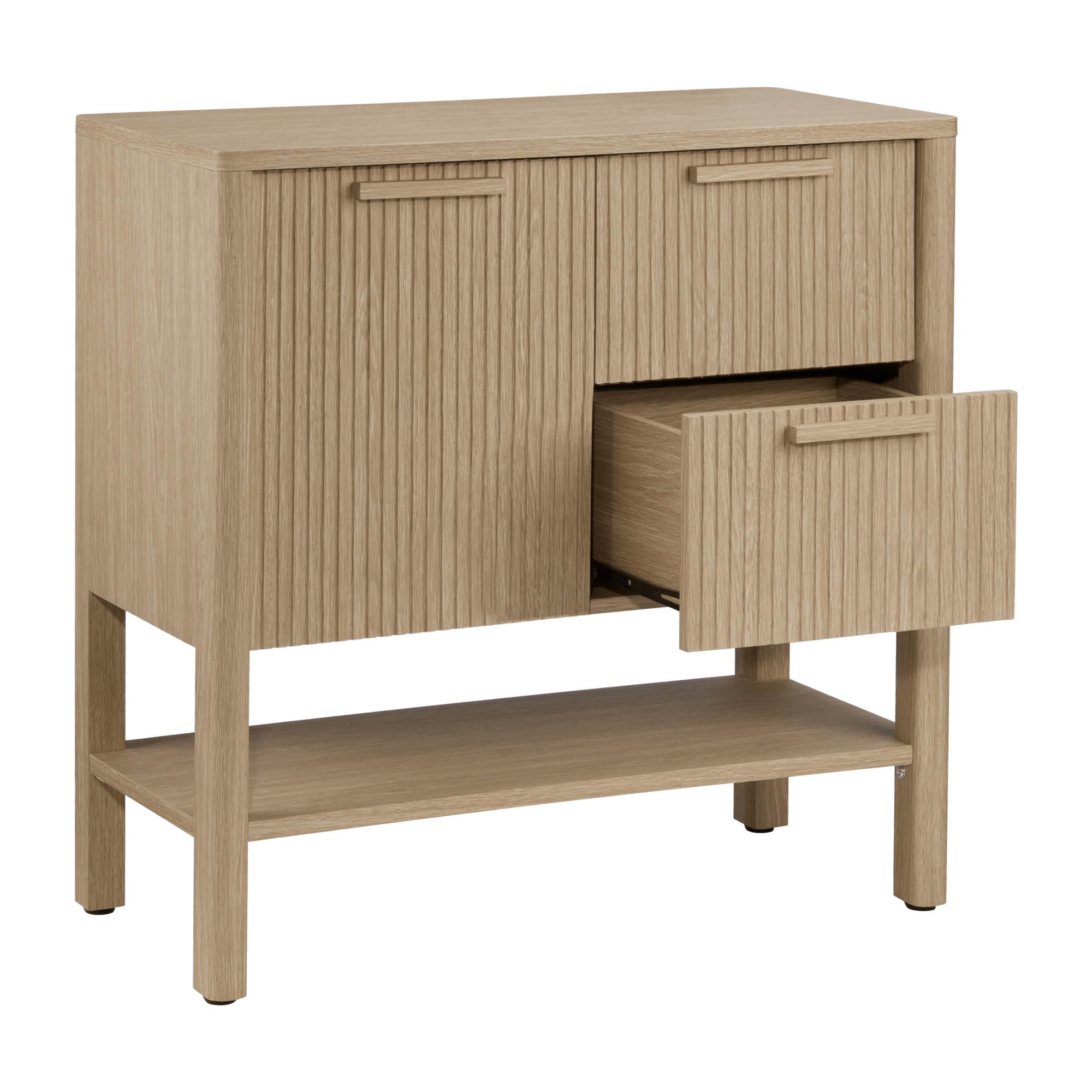 Natural Wood Buffet Cabinet