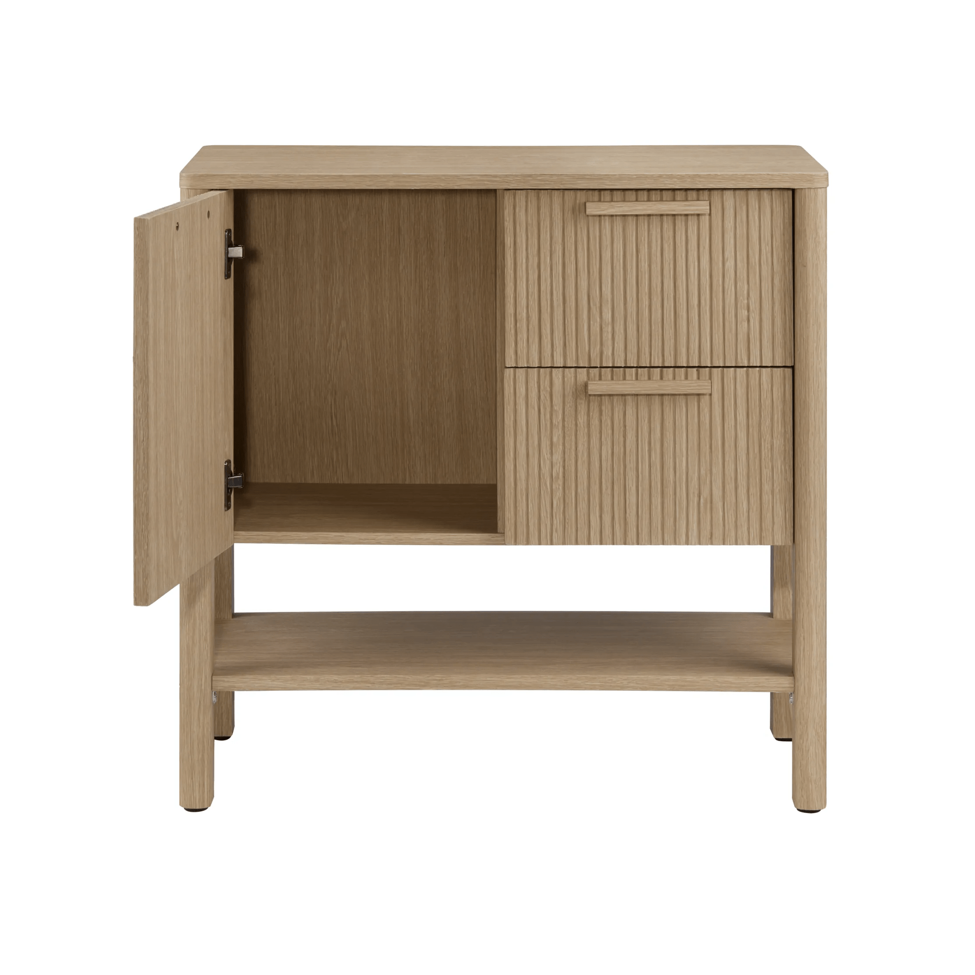 Natural Wood Buffet Cabinet