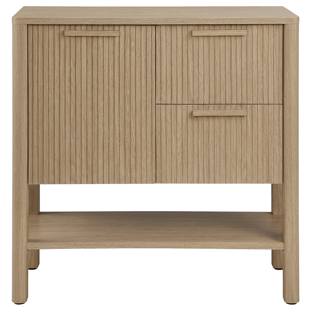 Natural Wood Buffet Cabinet