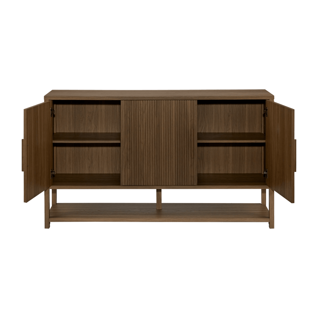 Walnut Wood Buffet Sideboard