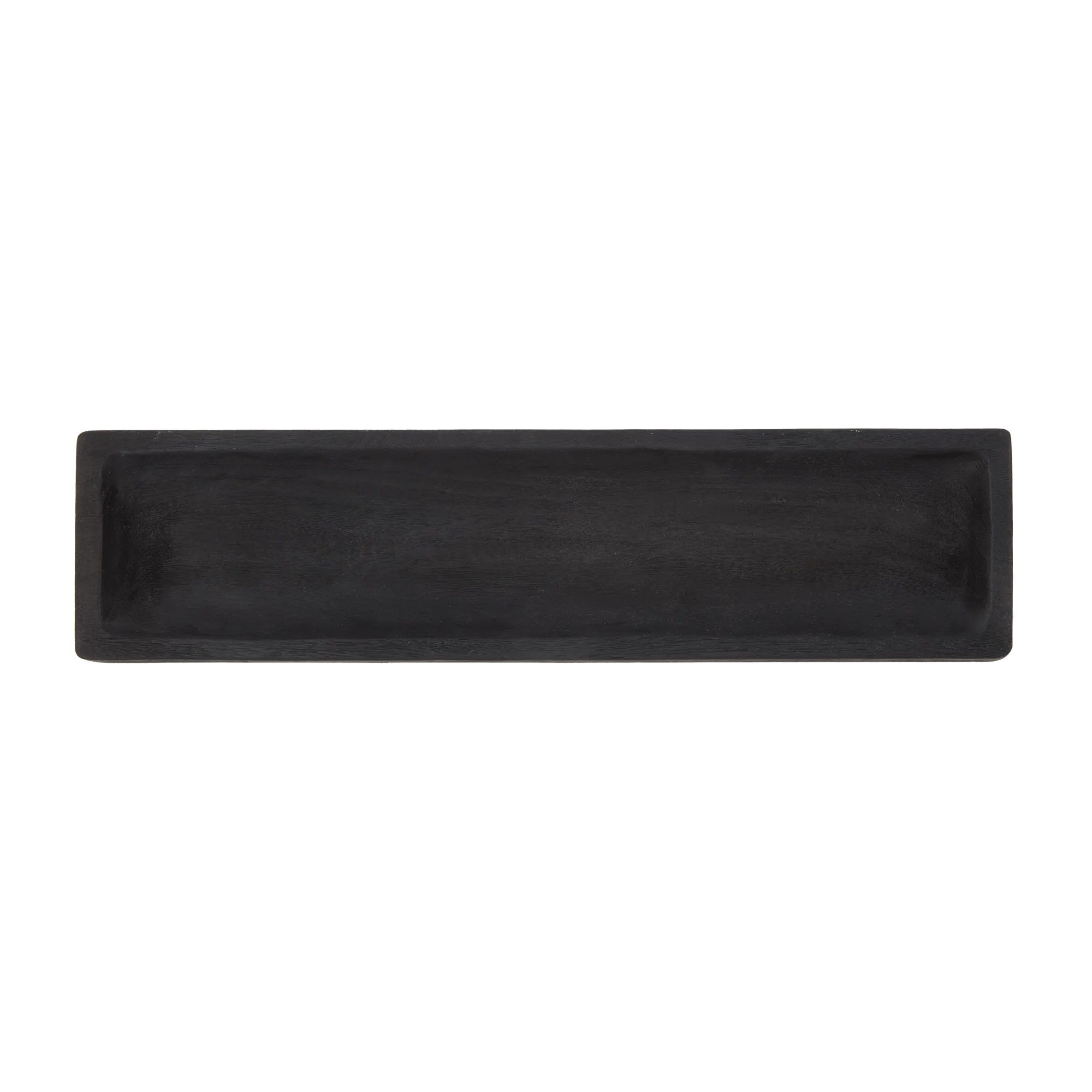 Long Black Rectangular Decorative Tray
