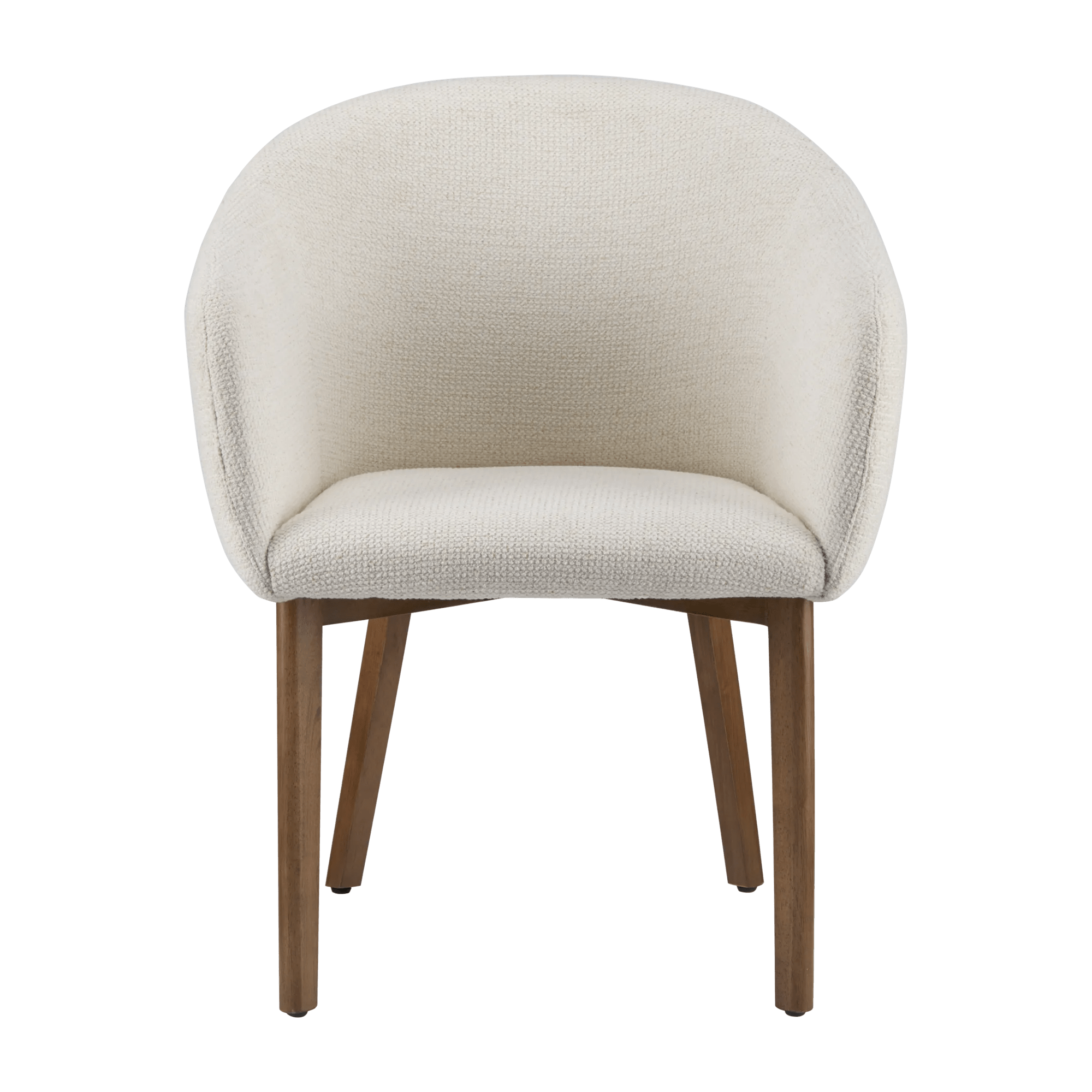 Upholstered Fabric Chair with Wooden Legs
