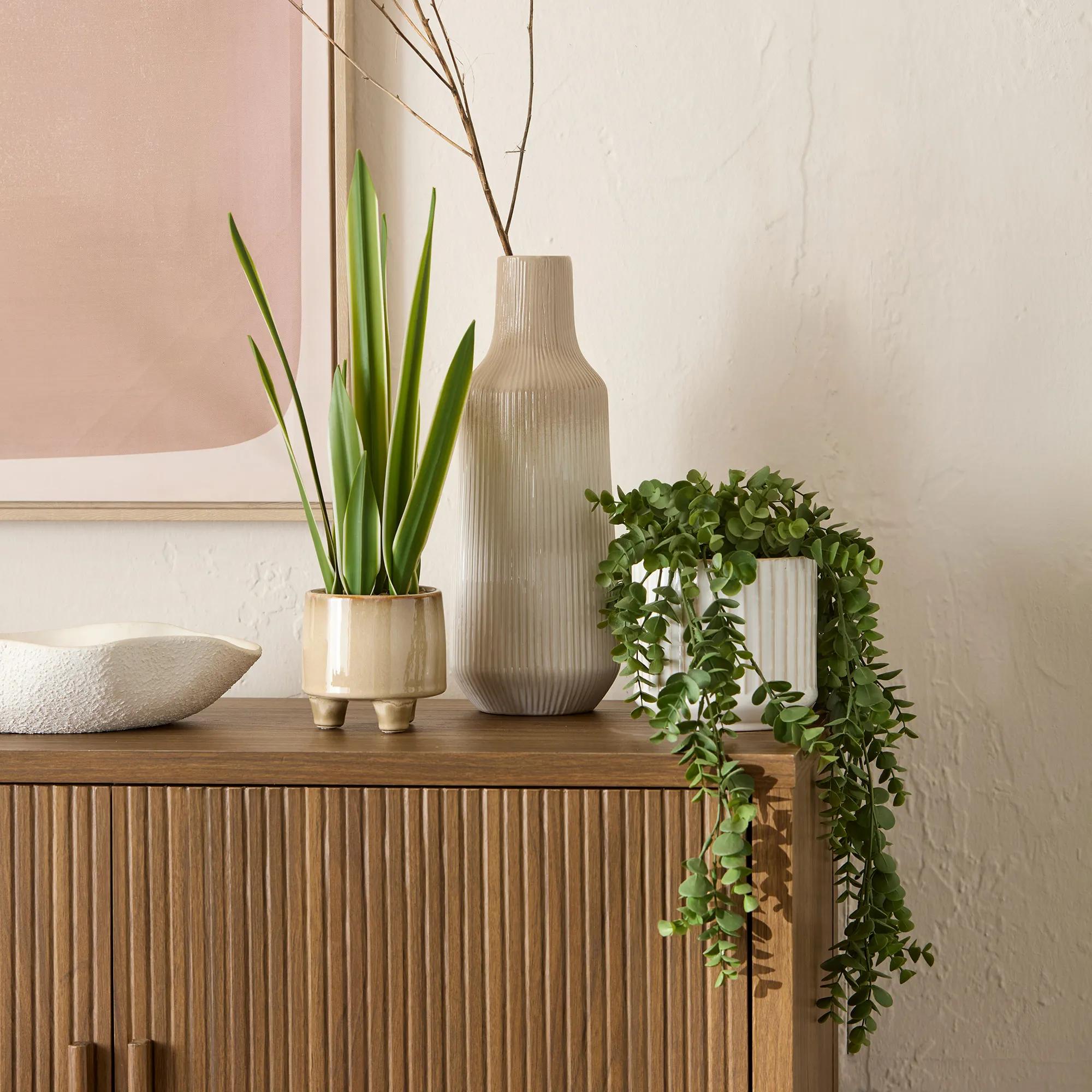 Walnut Wood Buffet Sideboard