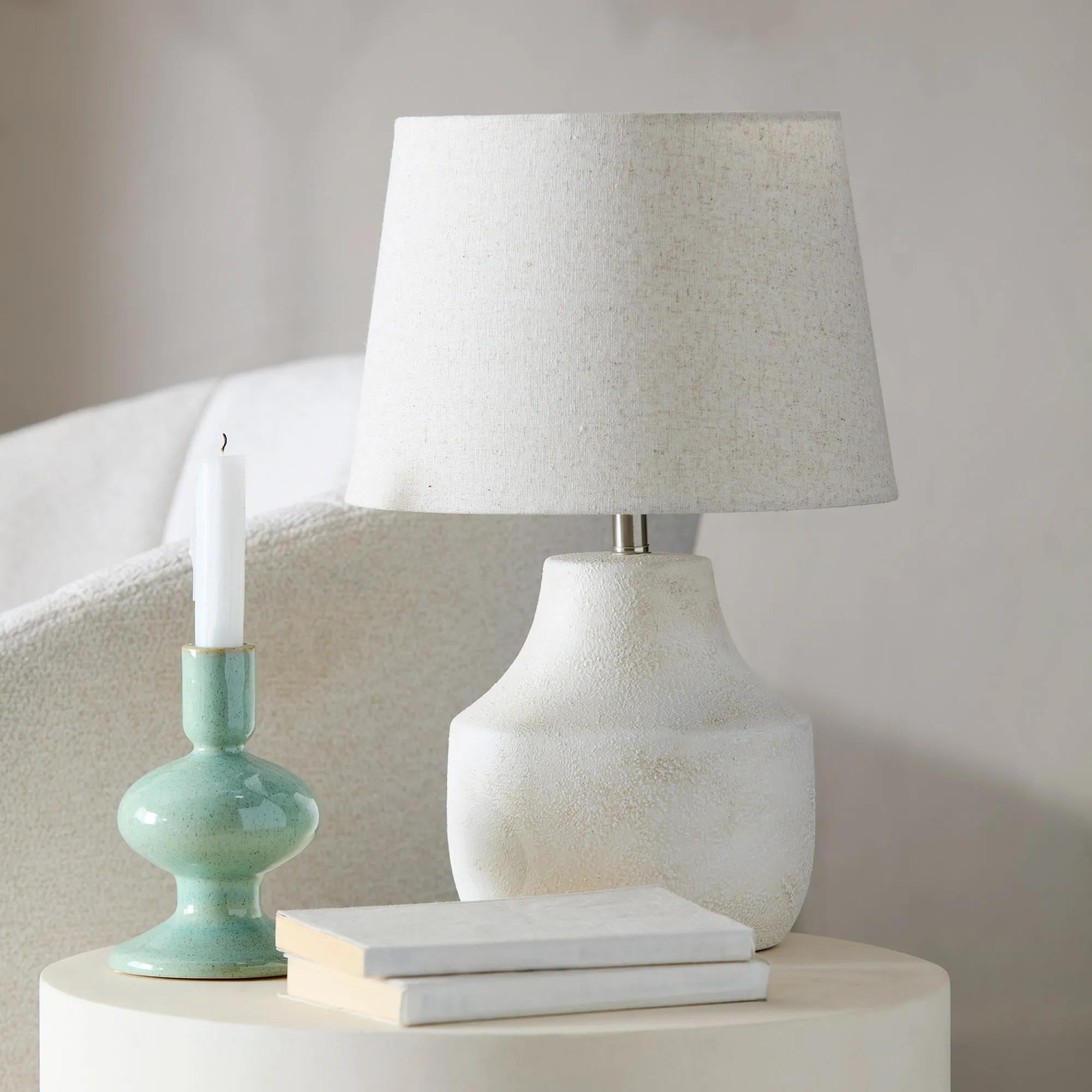 Speckled Light Green Ceramic Candle Holder